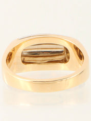 18Kトロンケットリング ゴールド/シルバー