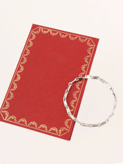 18Kフィガロブレスレット シルバー