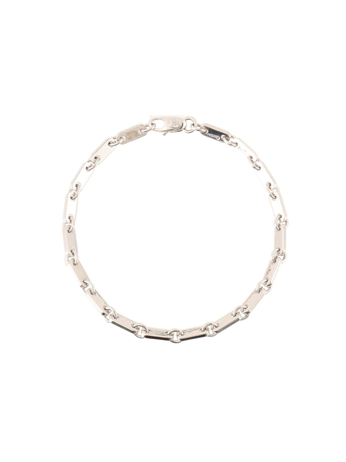 18K Silver Figaro Bracelet