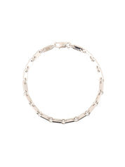 18K Silver Figaro Bracelet