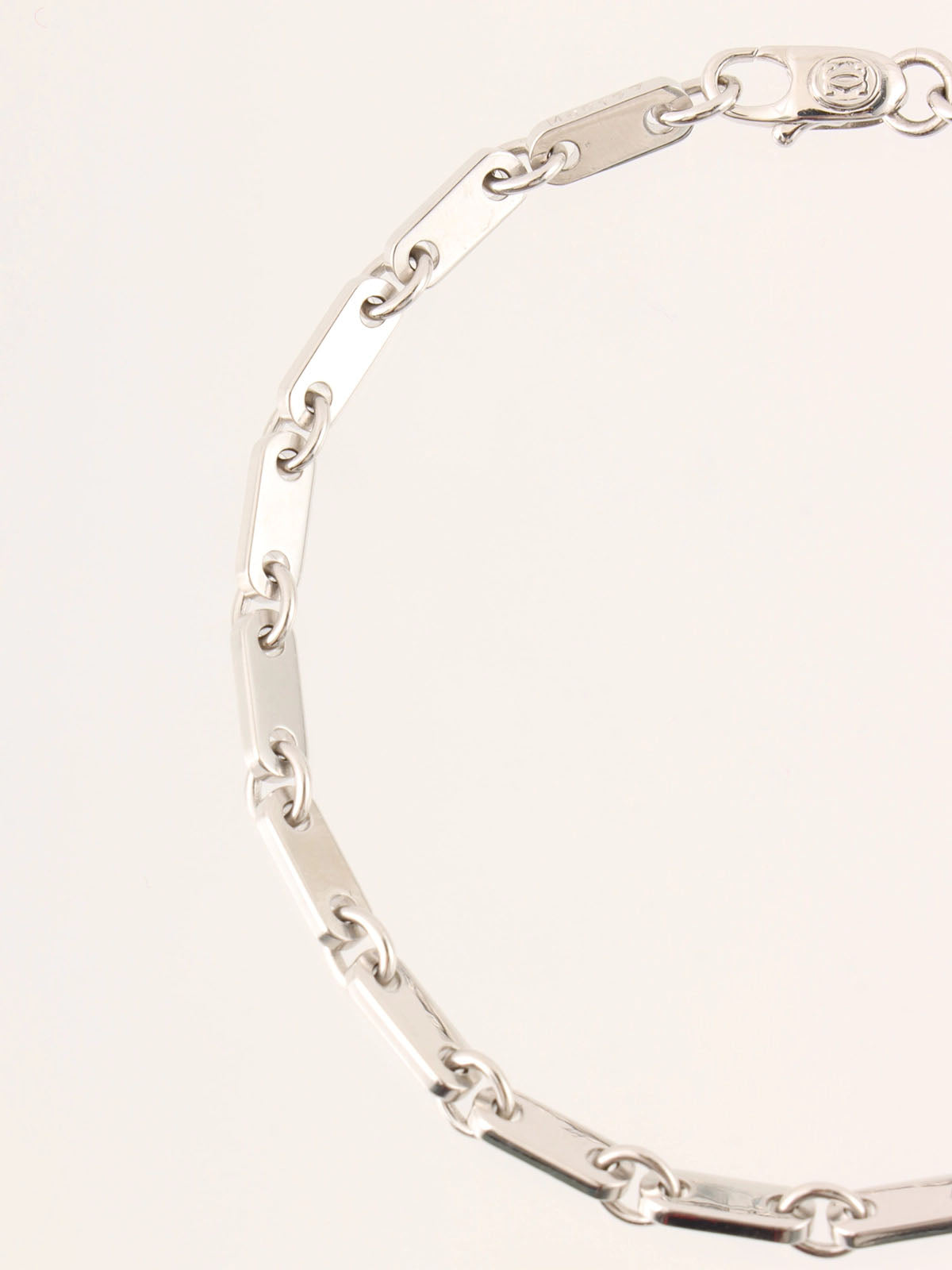 18Kフィガロブレスレット シルバー