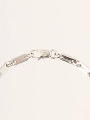 18K Silver Figaro Bracelet