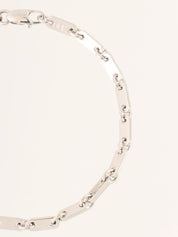 18Kフィガロブレスレット シルバー