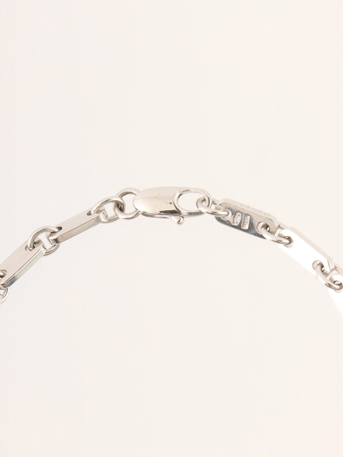 18K Silver Figaro Bracelet