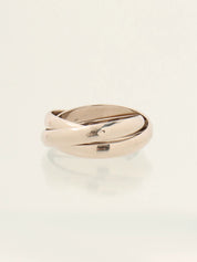18K White Gold Trinity Ring