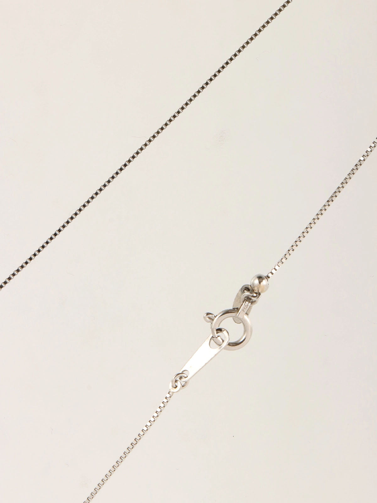 Platinum Diamond Ruby Design Necklace in Silver/Red