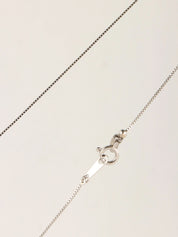 Platinum Diamond Ruby Design Necklace in Silver/Red