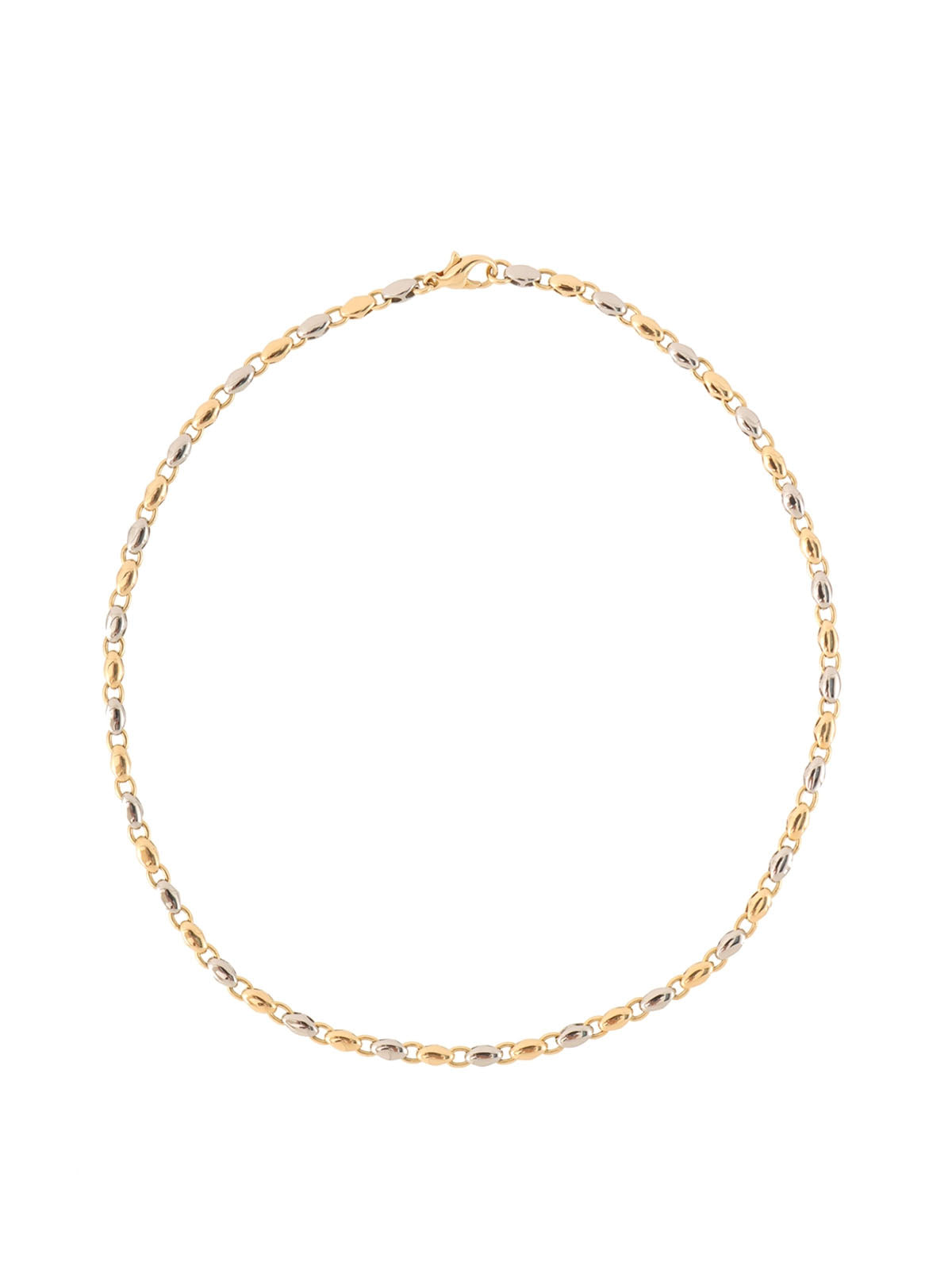 18K Gold Rice Chain Necklace