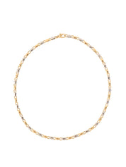 18K Gold Rice Chain Necklace