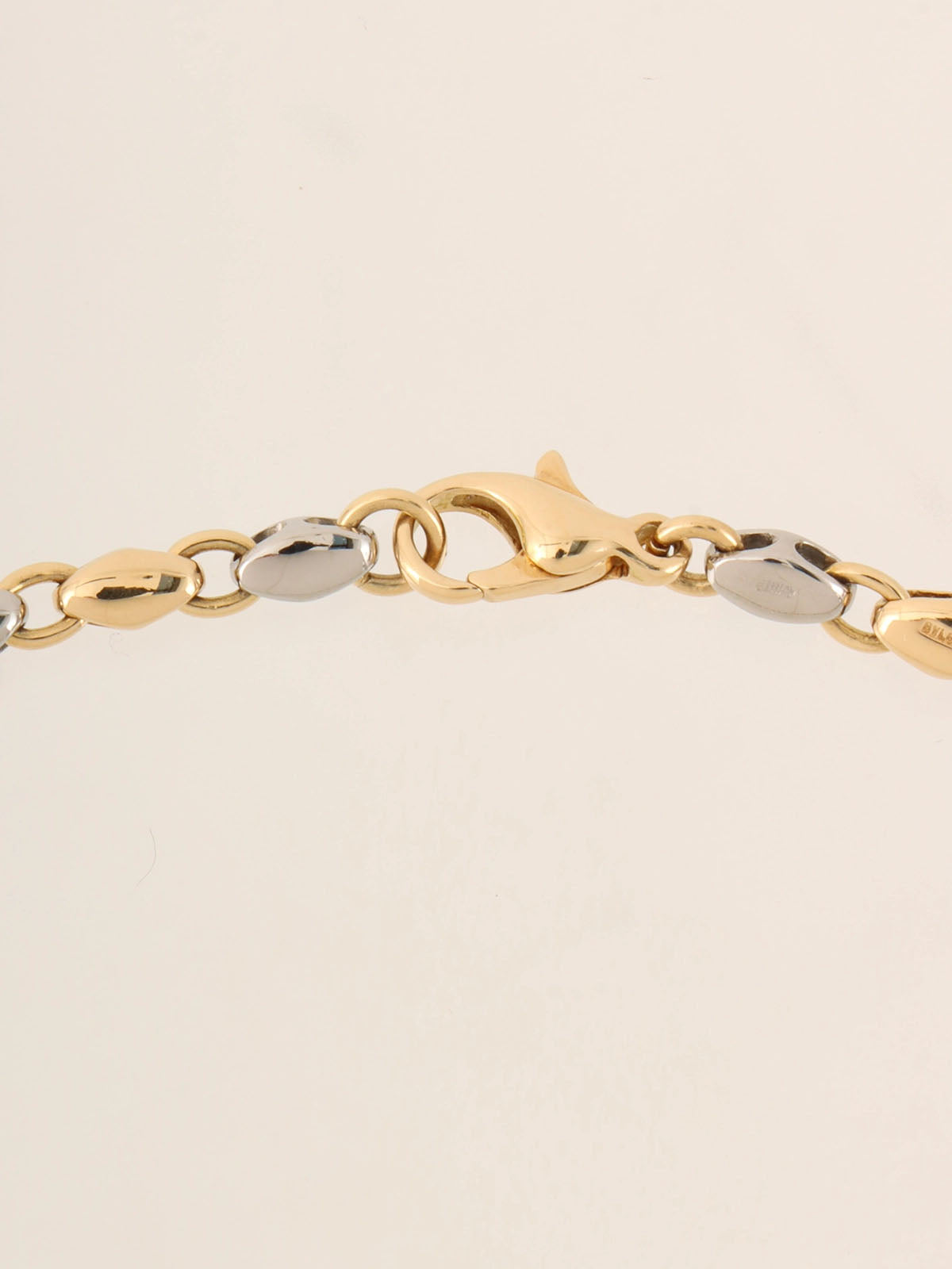 18Kライスチェーンネックレス ゴールド