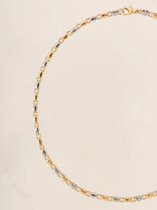 18K Gold Rice Chain Necklace