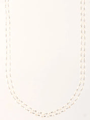 White platinum pearl necklace