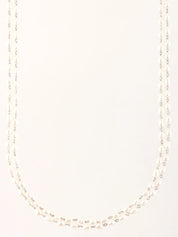 White platinum pearl necklace