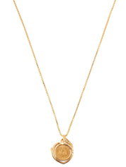 18Kダイヤモンドコインネックレス ゴールド