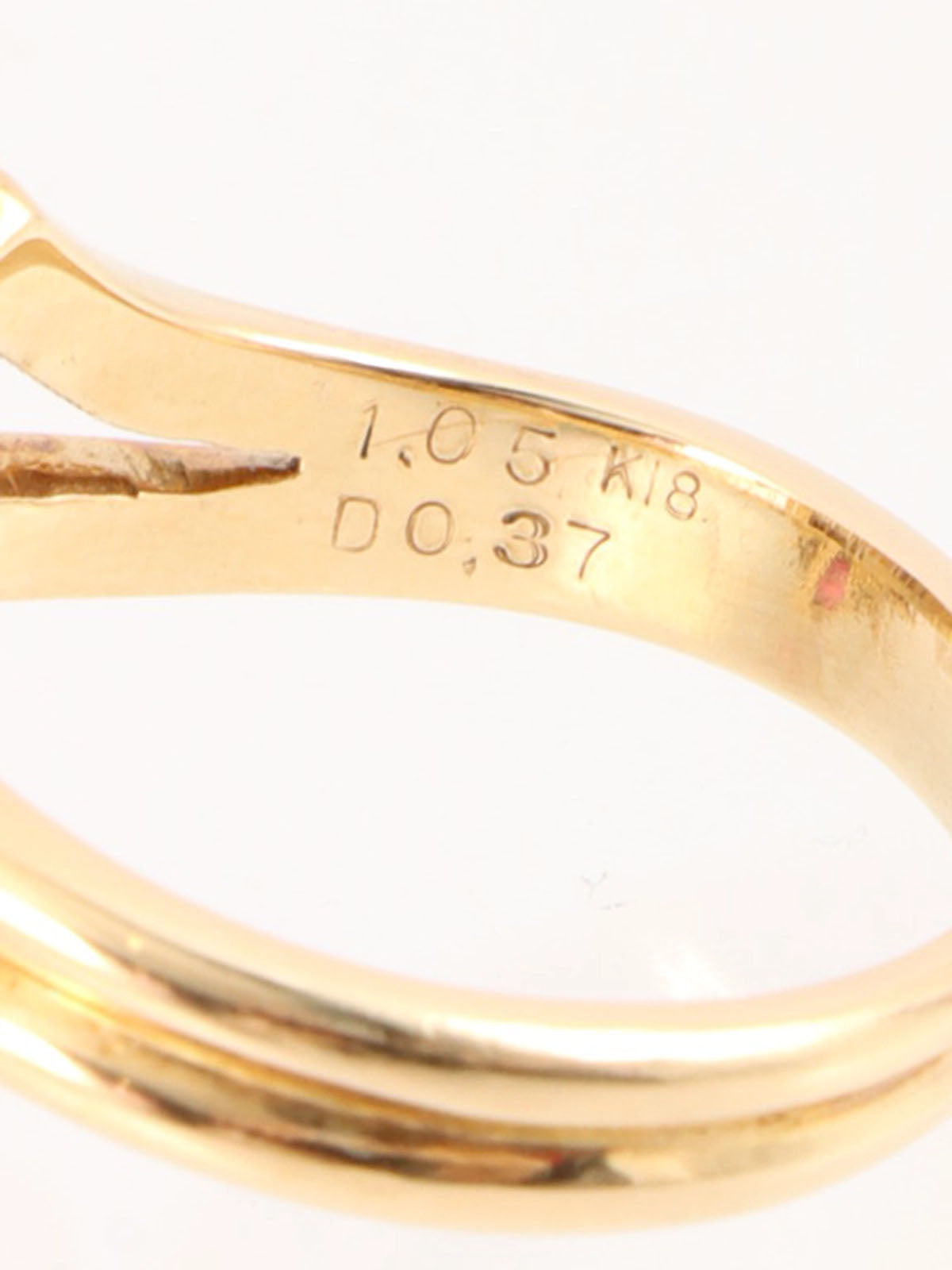 18K Diamond Watermelon Tourmaline Ring Green/Red