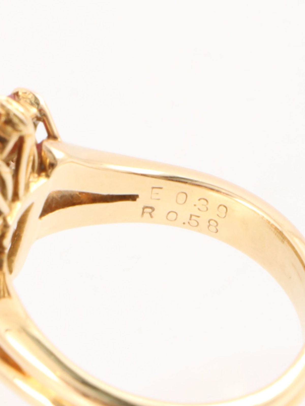 18K Diamond Watermelon Tourmaline Ring Green/Red