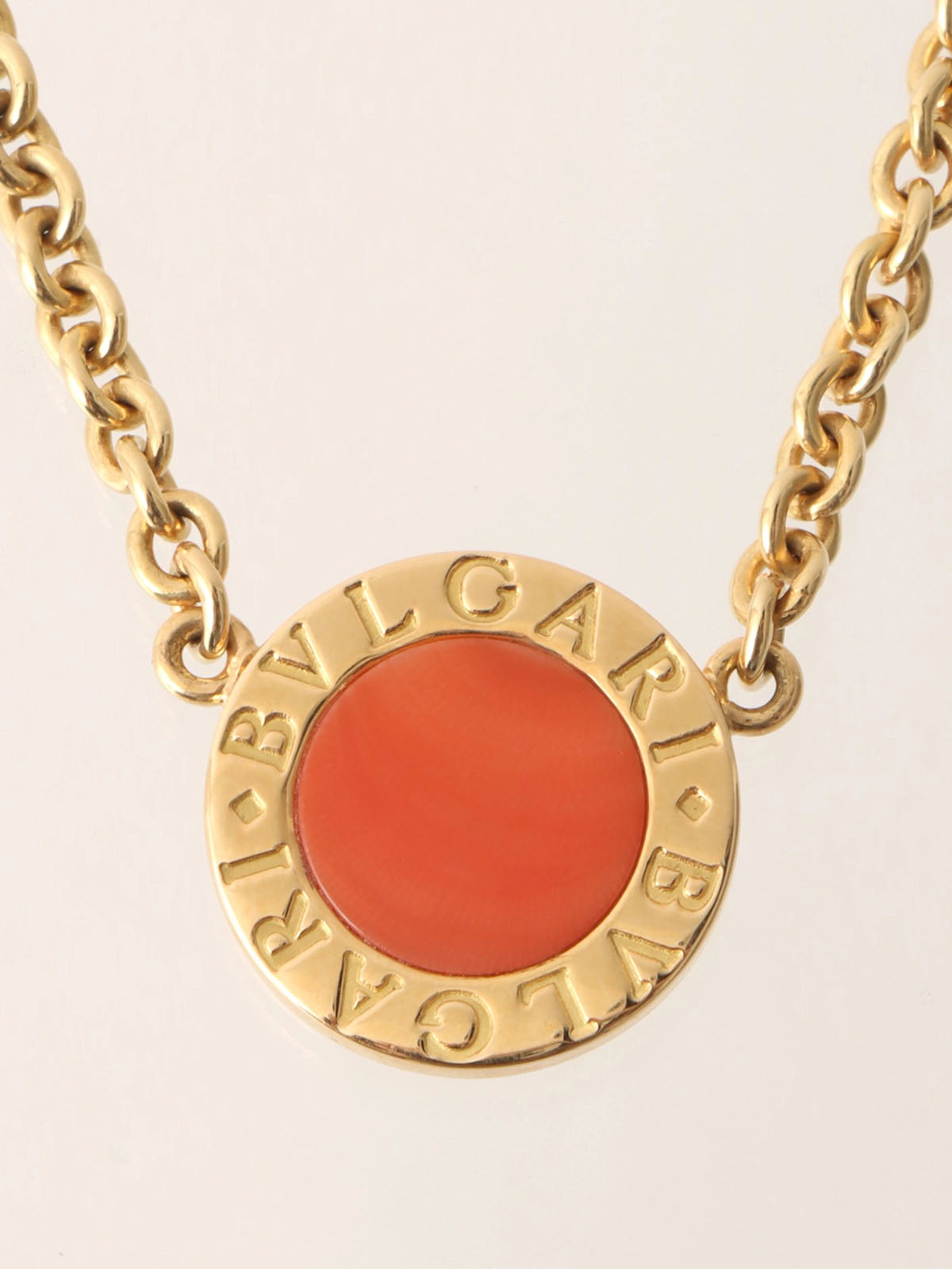 18K Bvlgari Bvlgari Necklace in Gold/Orange