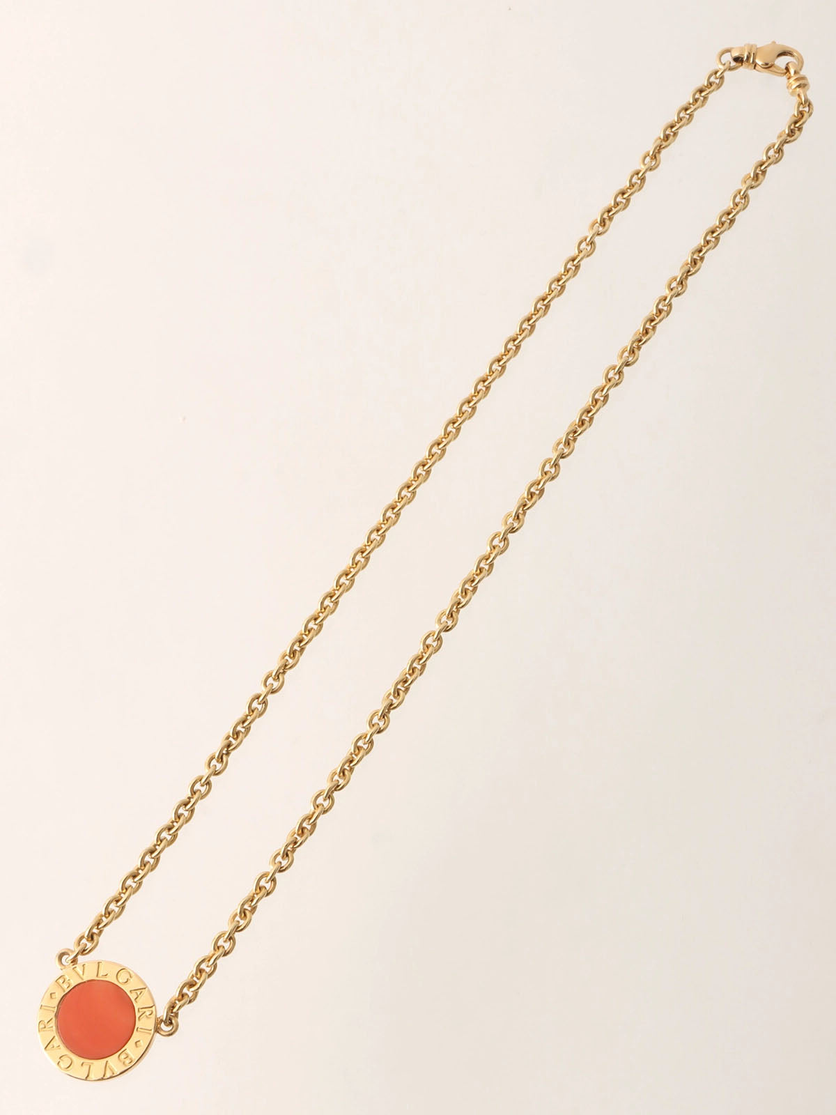 18K Bvlgari Bvlgari Necklace in Gold/Orange