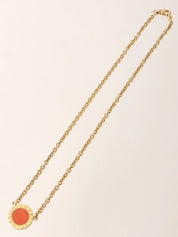 18K Bvlgari Bvlgari Necklace in Gold/Orange