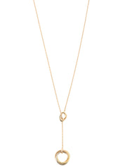 18Kダイヤモンドトゥーフォートリニティネックレス ホワイトゴールド/イエローゴールド/ピンクゴールド