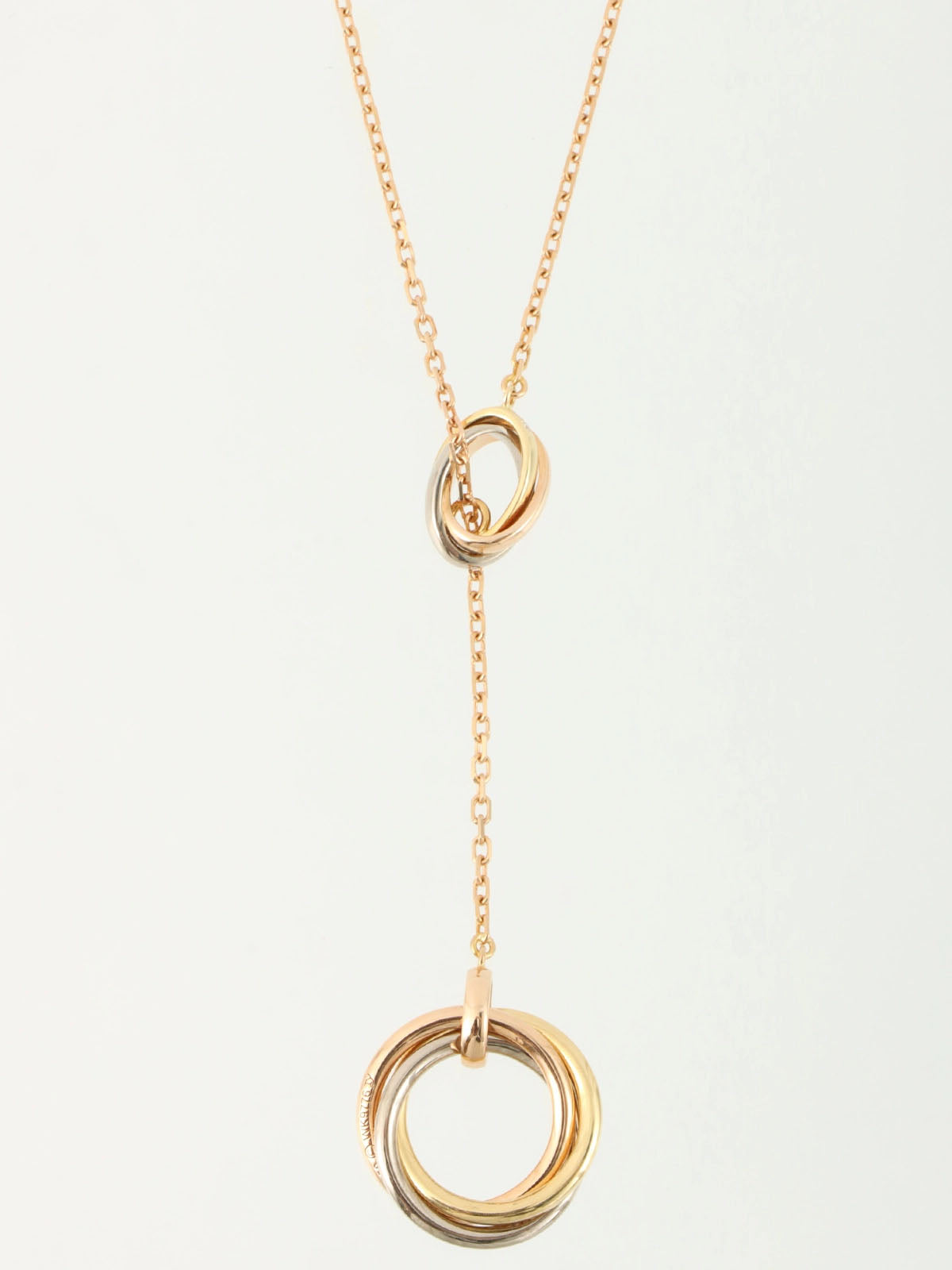 18K Diamond Two-Four Infinity Necklace in White Gold, Yellow Gold, or Pink Gold