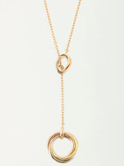 18K Diamond Two-Four Infinity Necklace in White Gold, Yellow Gold, or Pink Gold