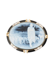 Hans Peter Muller 18K Platinum Diamond 2way Brooch Gold/Silver/Multi