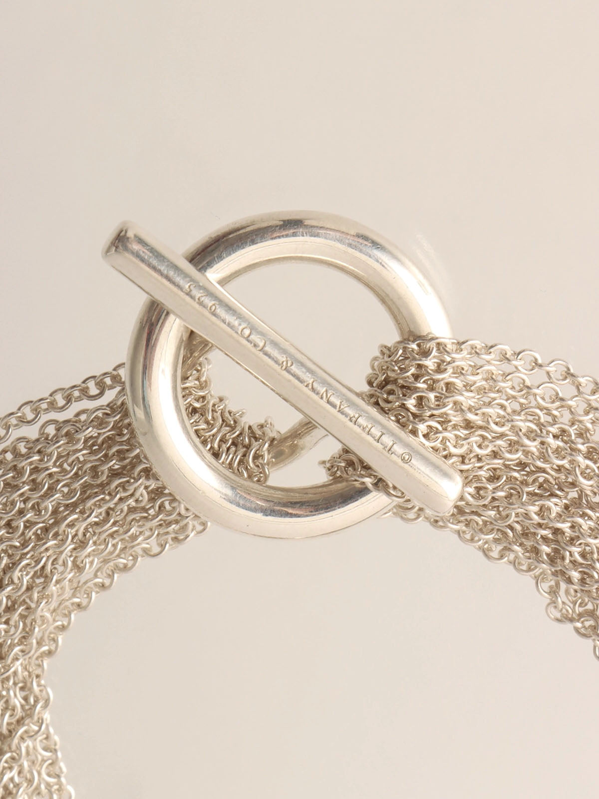 925トグルオープンハートネックレス シルバー