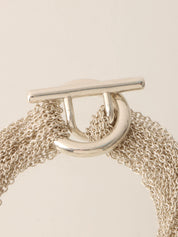 925トグルオープンハートネックレス シルバー