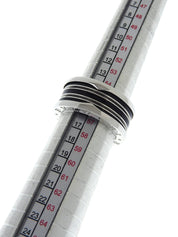 18Kビーゼロワン3バンドリング シルバー/ブラック