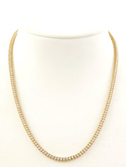 18Kダイヤモンドテニスネックレス ゴールド