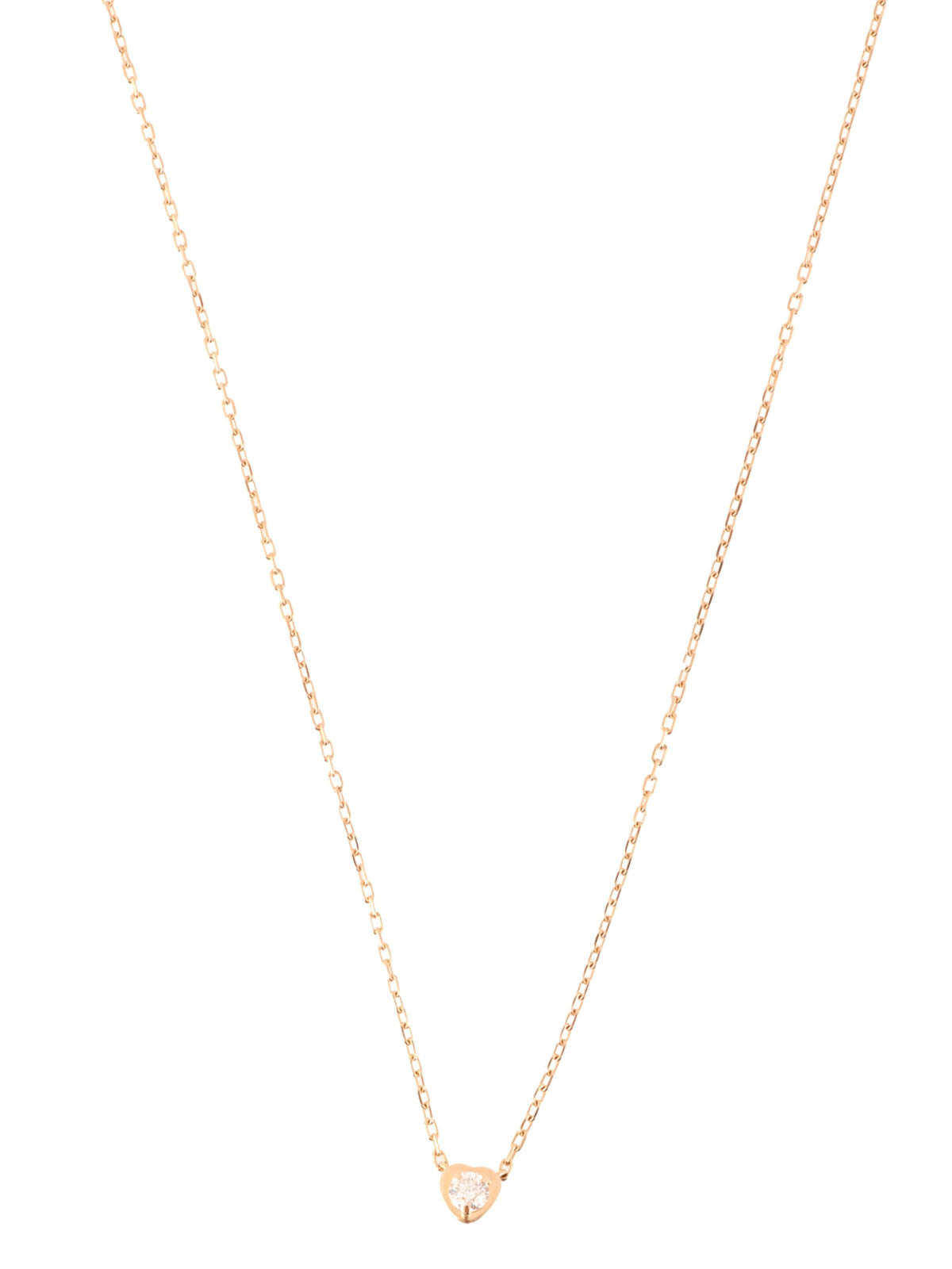 18K Rose Gold Diamant Legend Heart Necklace