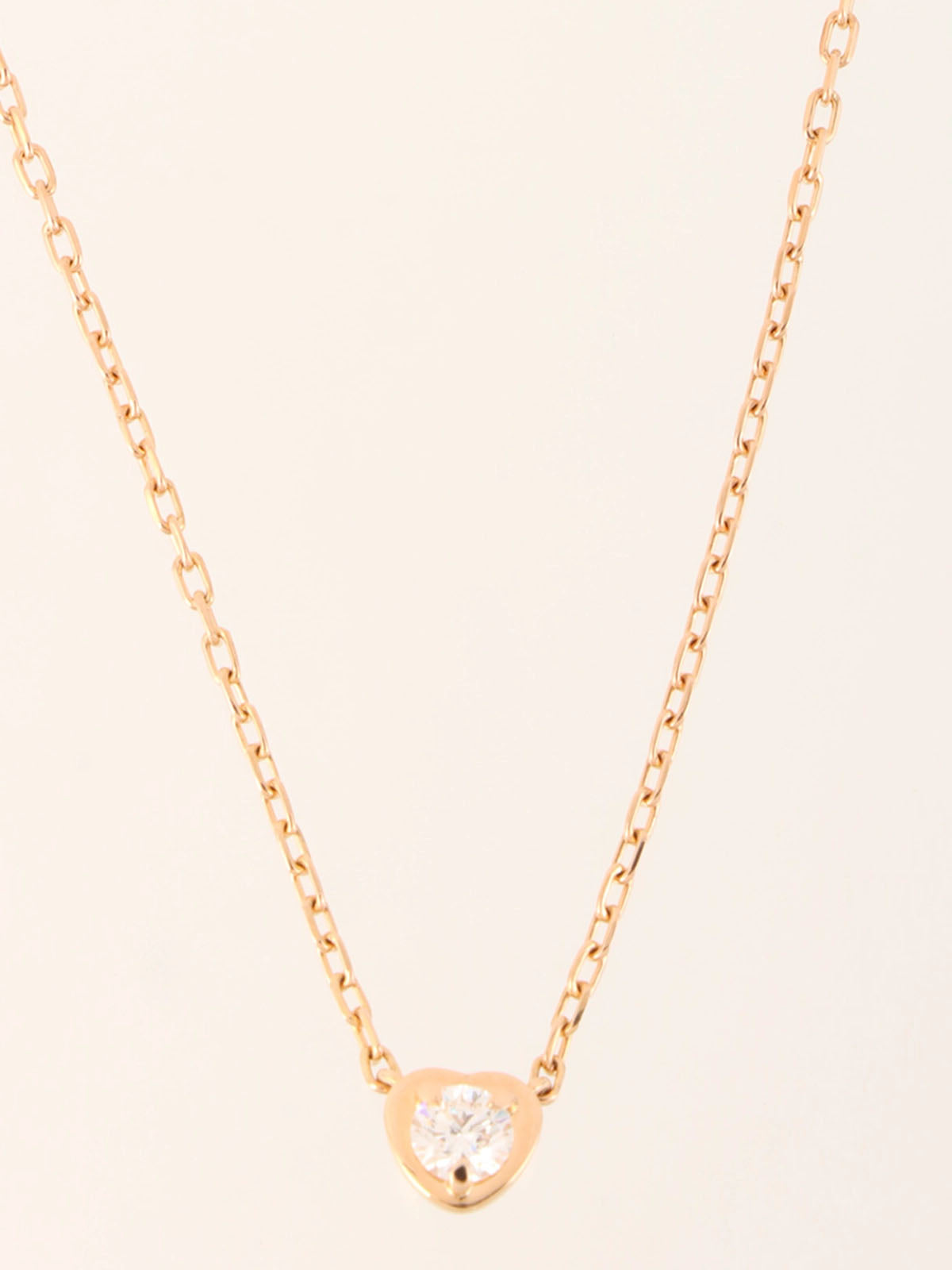 18K Rose Gold Diamant Legend Heart Necklace
