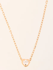18K Rose Gold Diamant Legend Heart Necklace