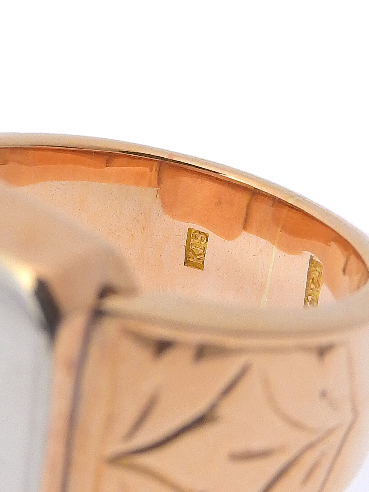 20Kダイヤモンドリング ピンクゴールド/ホワイトゴールド