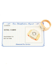 20Kダイヤモンドリング ピンクゴールド/ホワイトゴールド