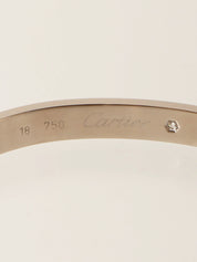 18K Diamond Love Bracelet in Silver