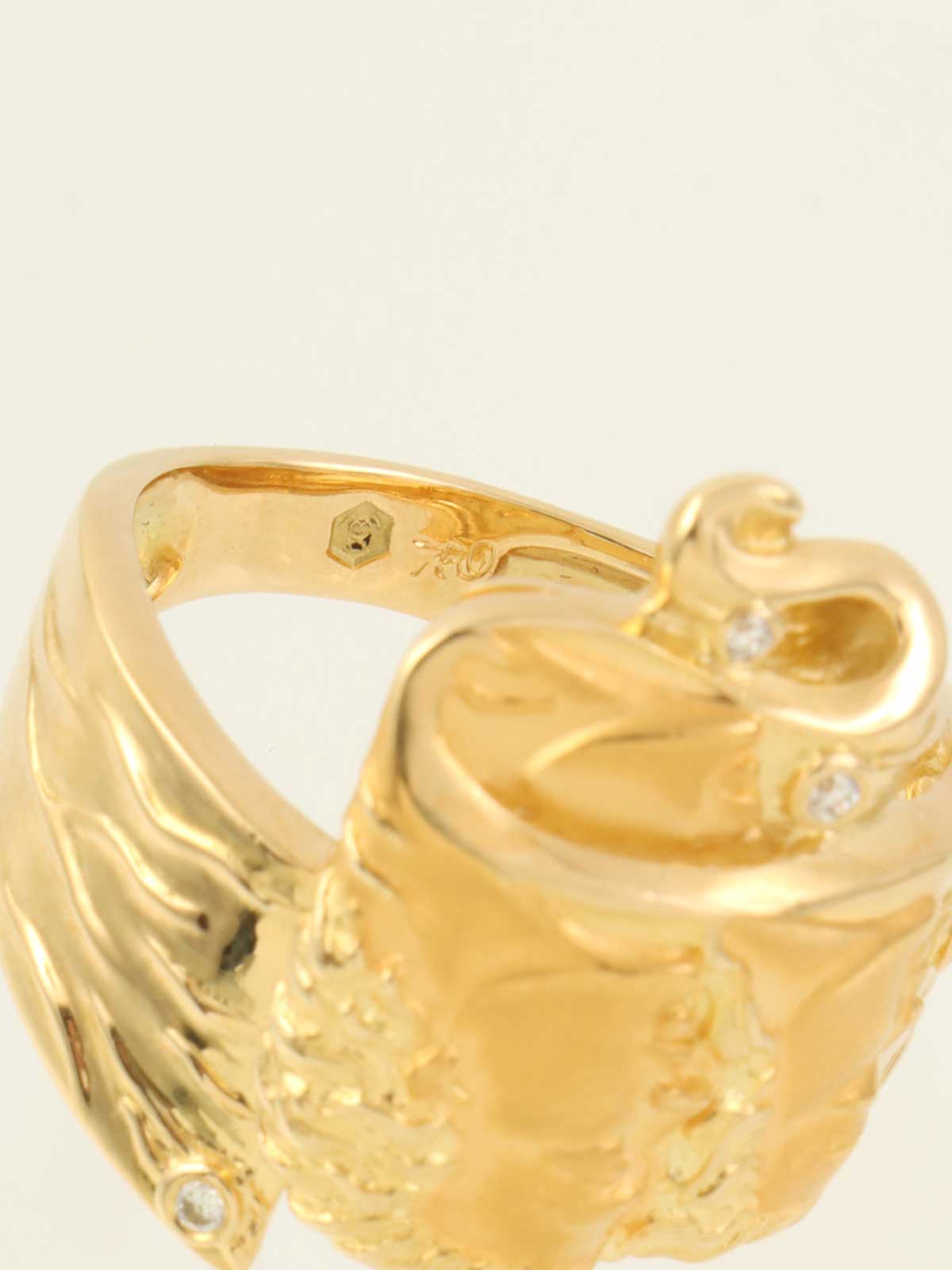 Carrera y Carrera 18K Diamond Adam Eve Ring in Gold