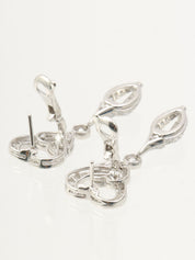 18K Diamond Nuage Earrings, Silver