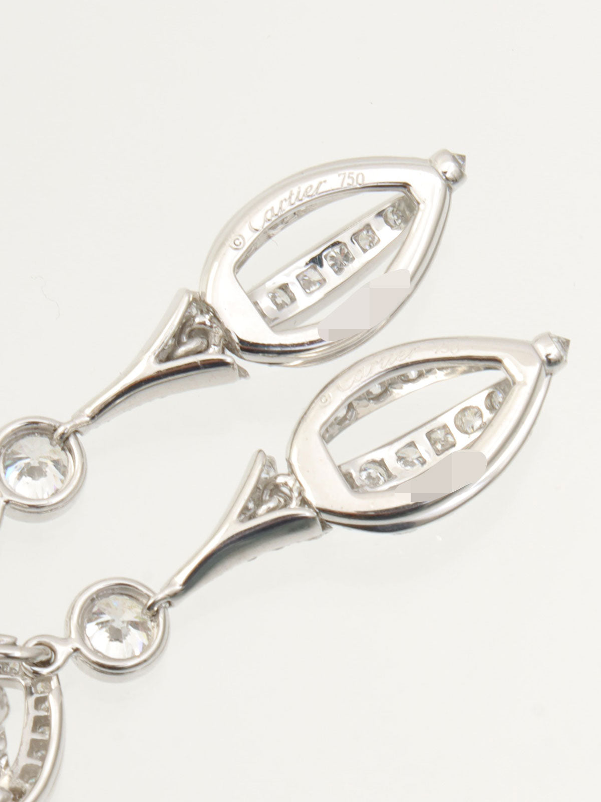 18K Diamond Nuage Earrings, Silver