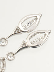 18K Diamond Nuage Earrings, Silver