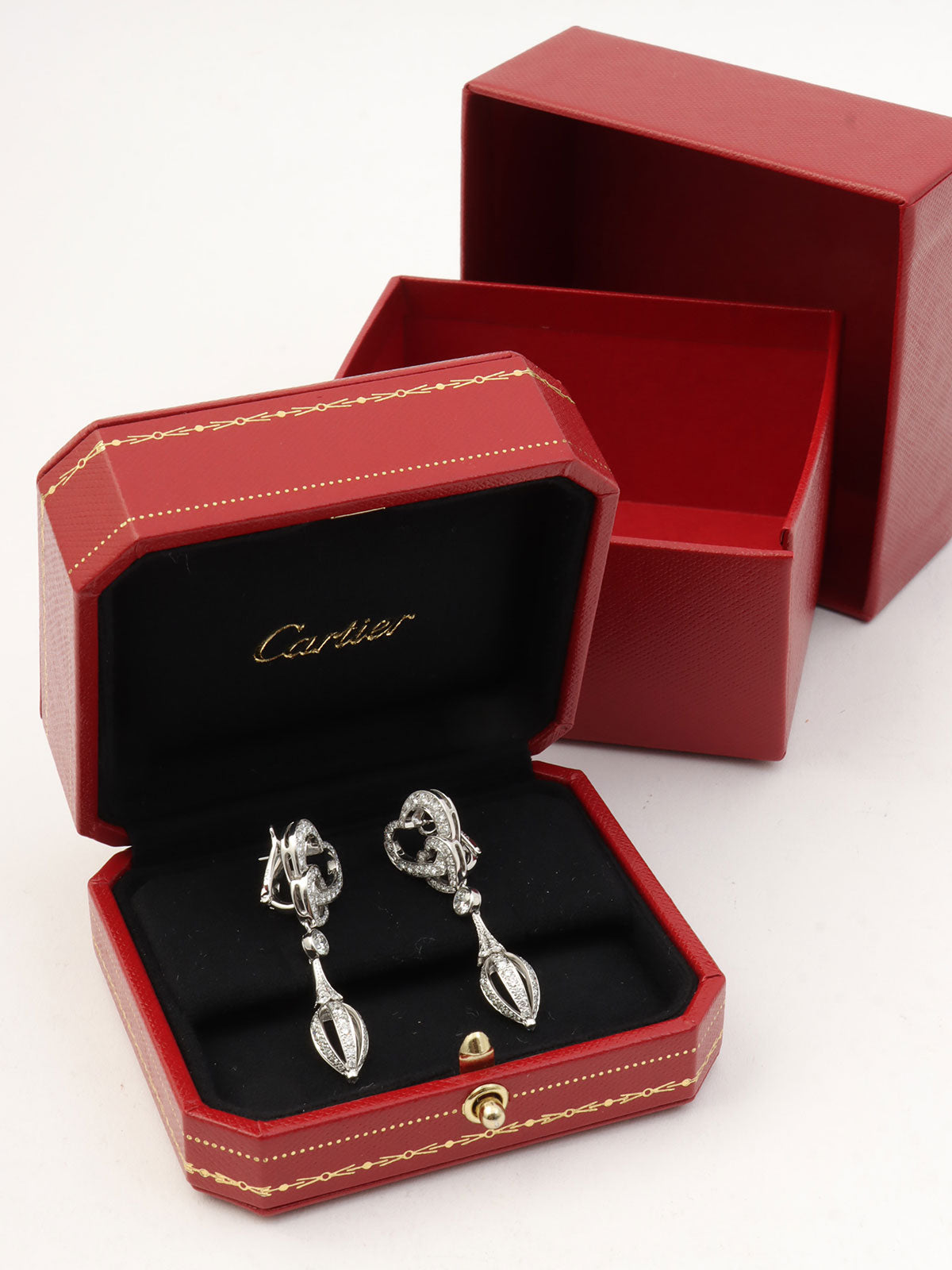 18K Diamond Nuage Earrings, Silver