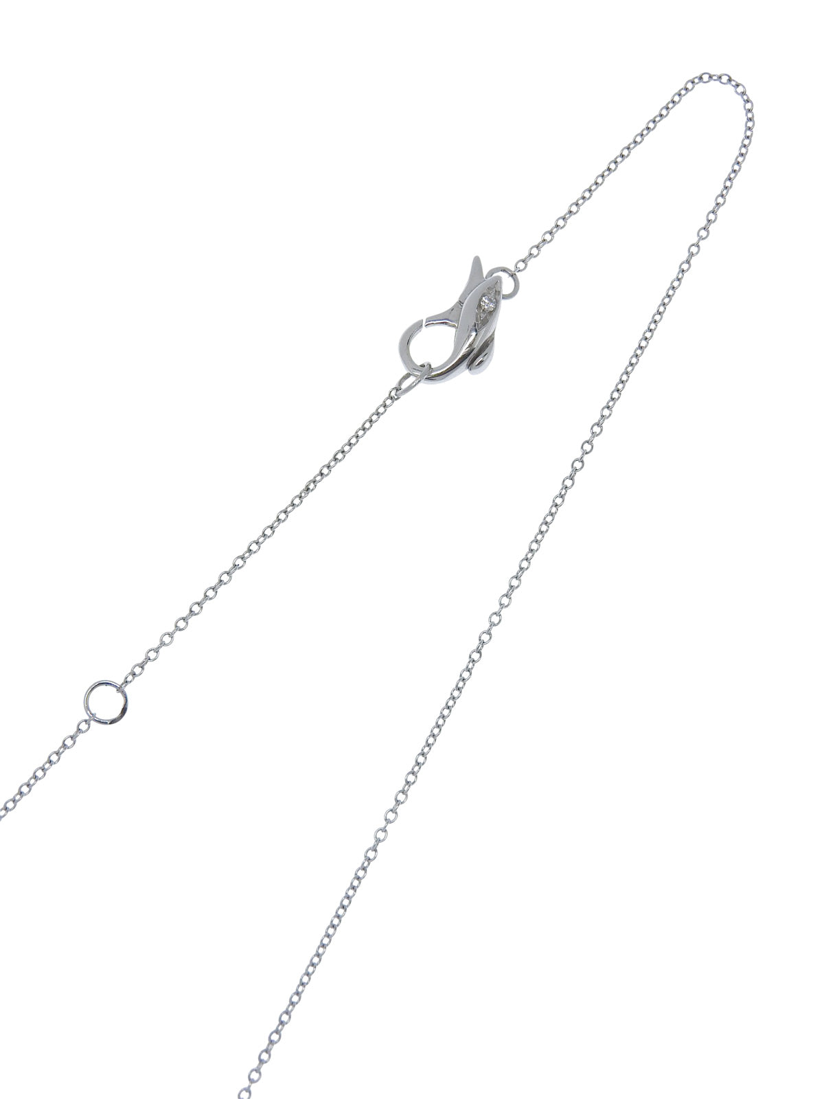 18K Sapphire and Diamond Necklace in Silver/Multi