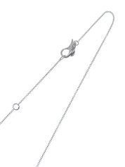 18K Sapphire and Diamond Necklace in Silver/Multi