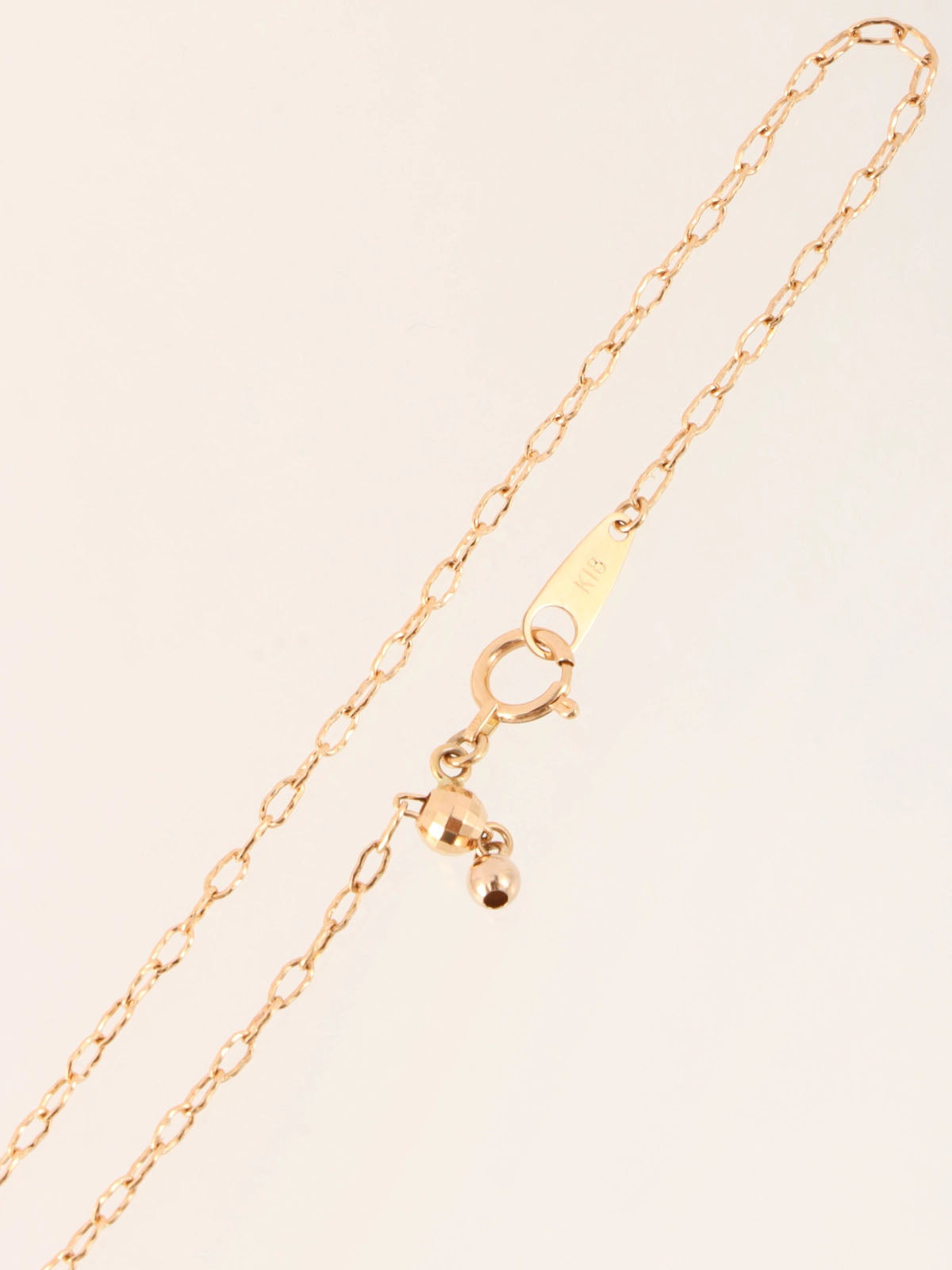 18K Diamond Amethyst Oval Stone Necklace in Gold/Multi