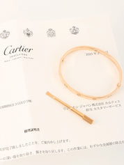 18Kラブブレスレット ローズゴールド