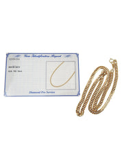 18K Yellow Gold Chain Necklace Gold
