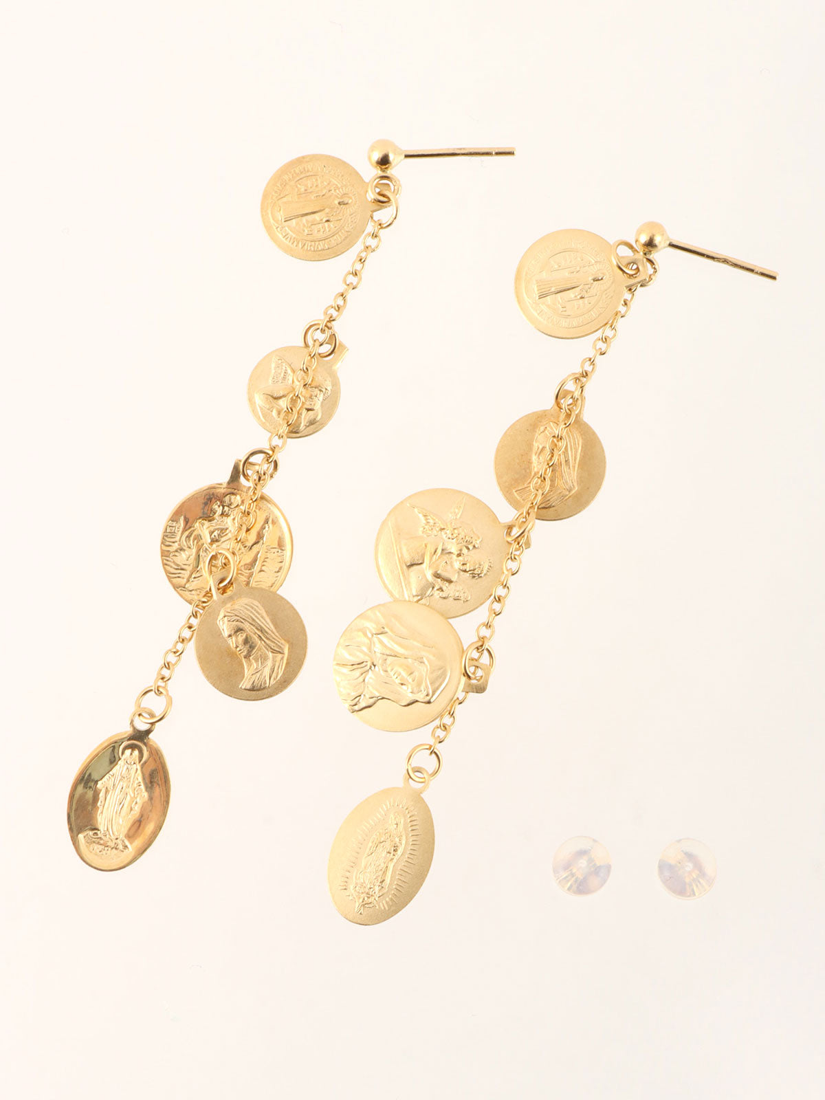 18K Gold Design Swing Earrings