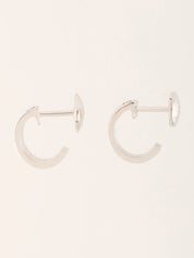 18K Mini Love Earrings Silver