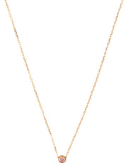 18K Rose Gold Sapphire Damour Necklace